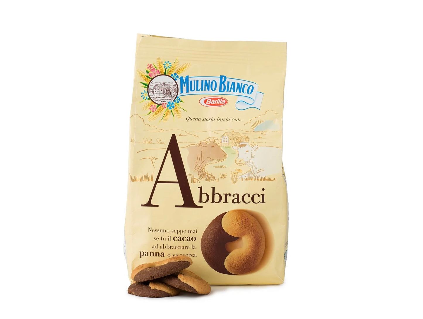 Mulino Bianco Abbracci Cookies 12.35oz Bag,